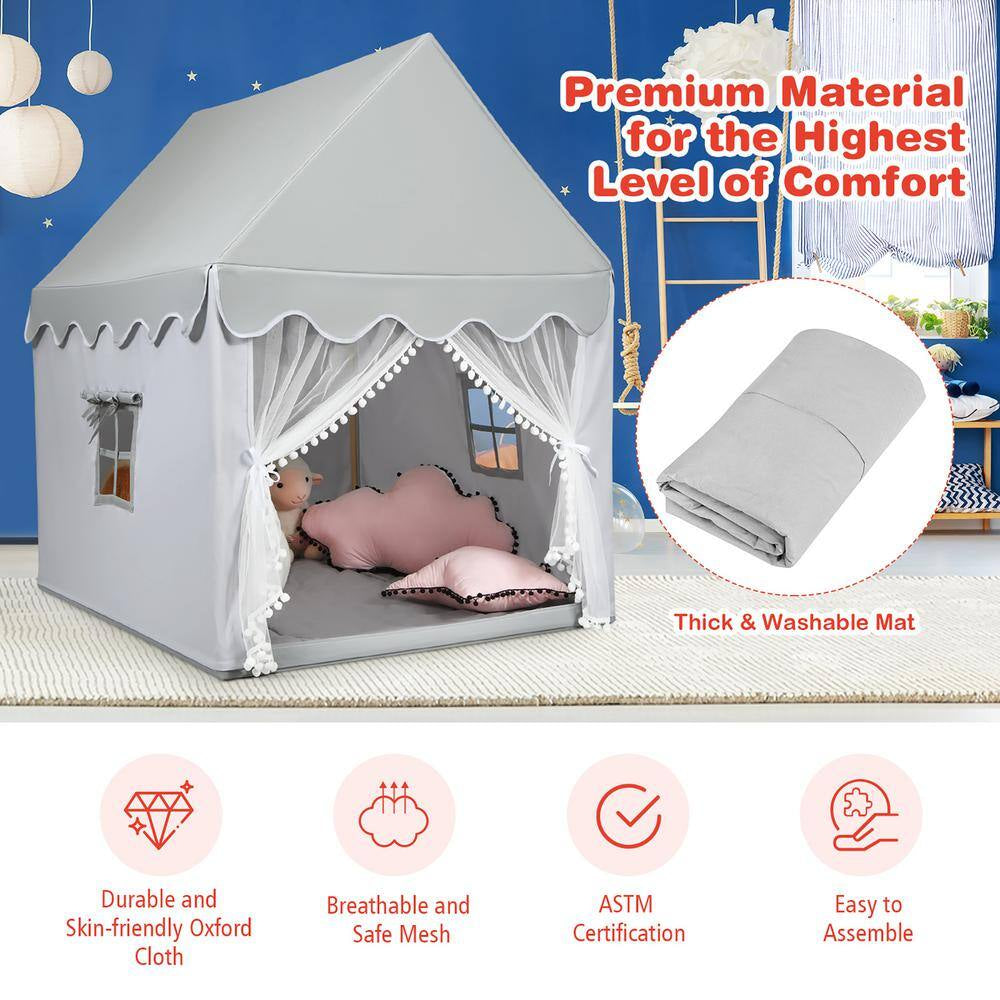 Kids Play Tent Large Playhouse with Mat