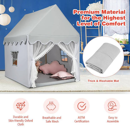 Kids Play Tent Large Playhouse with Mat